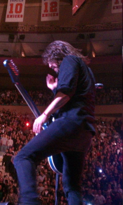 Dave Grohl Deep In Thought at Madison Square Garden