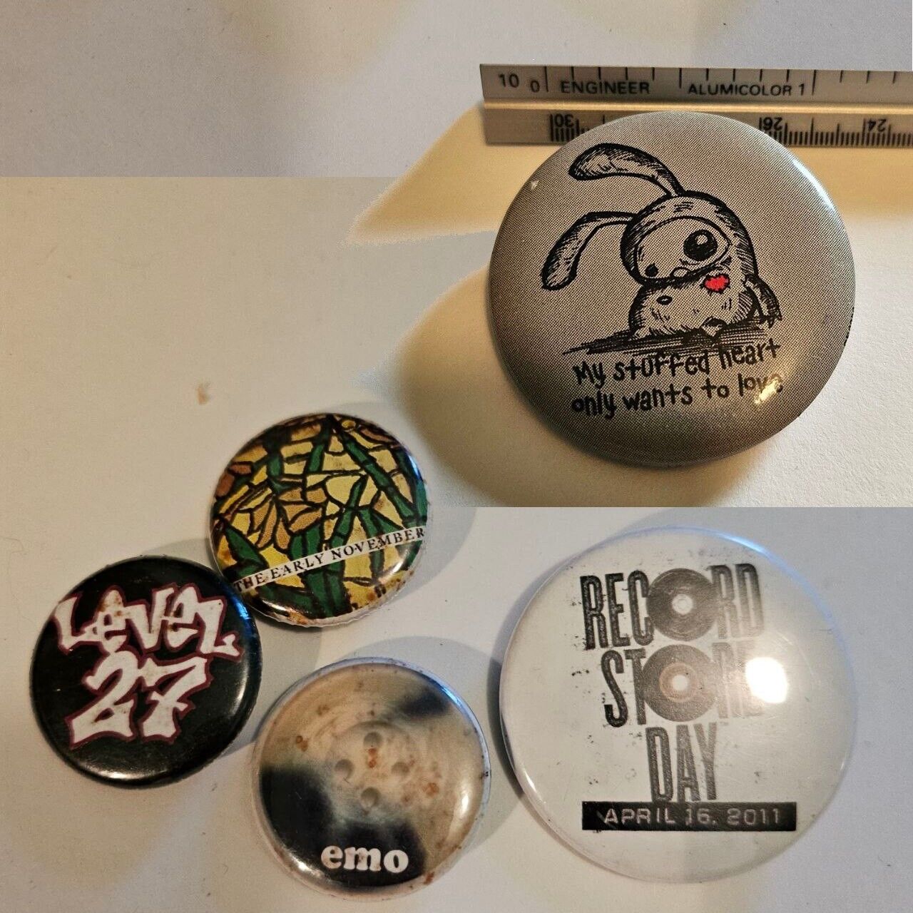Vintage 2000s Button Pins, Level 27 Good Charlotte, The Early November, Emo, Rsd