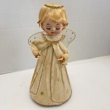 Vintage Christmas Angel Music Box Figurine READ  picture