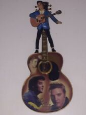 V. RARE: Elvis Hanging Guitar Ornament Bradford Exchange 'Heartbreaker' **EX** picture