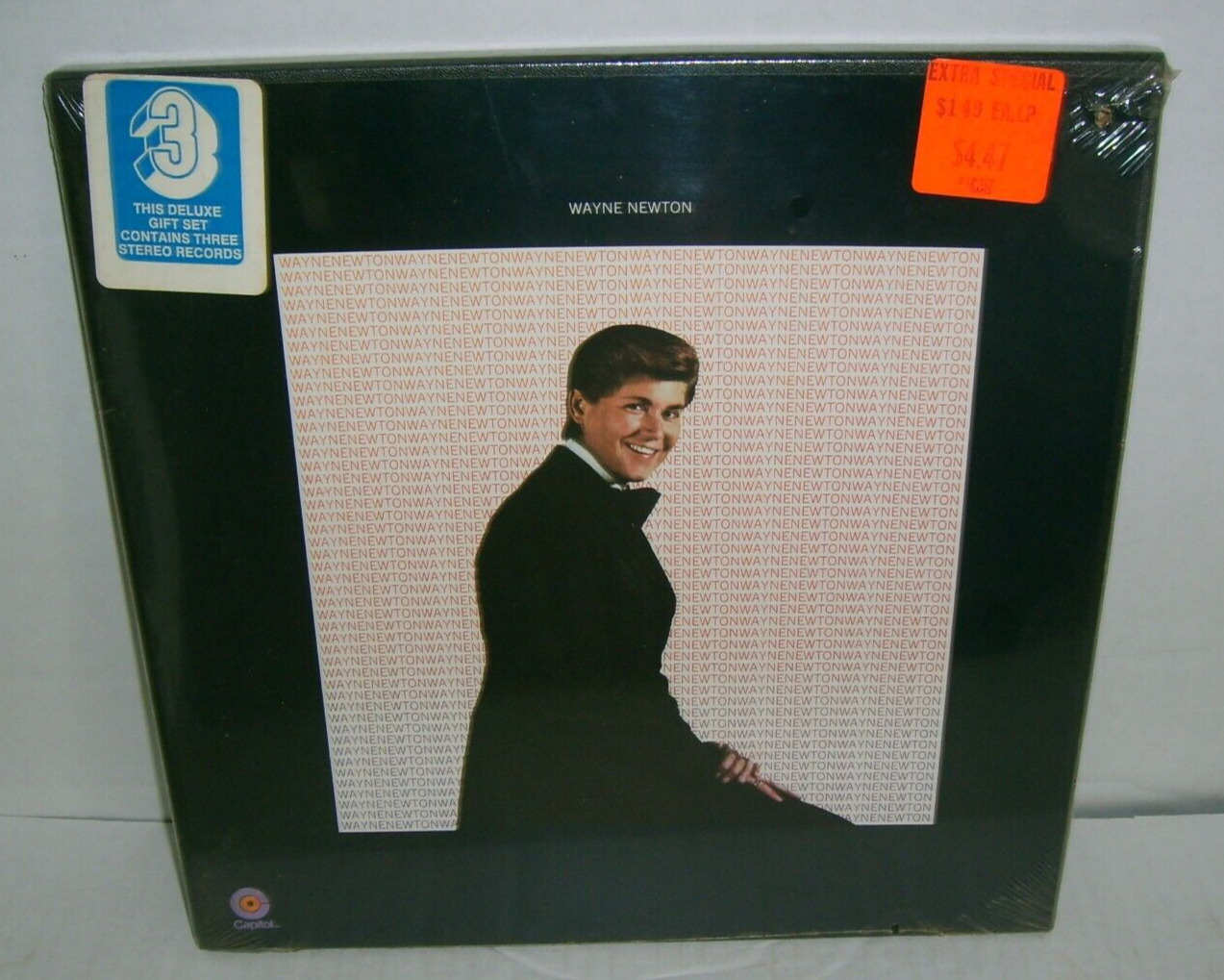 WAYNE NEWTON - 3 RECORD GIFT SET (Vinyl LP) RARE SEALED WITH STICKER CAPITAL