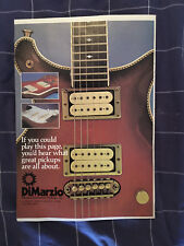 DIMARZIO PICKUPS - ORIGINAL 1978 1 PAGE PICTURE A4 ADVERT - CLIPPING/CUTTING picture