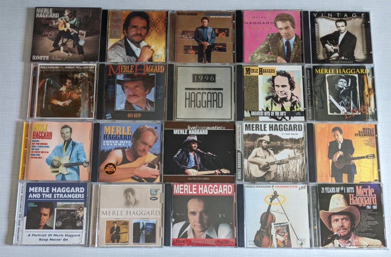 Merle Haggard 20 CD Lot 1996, Vintage Collections, Strangers, Live +++