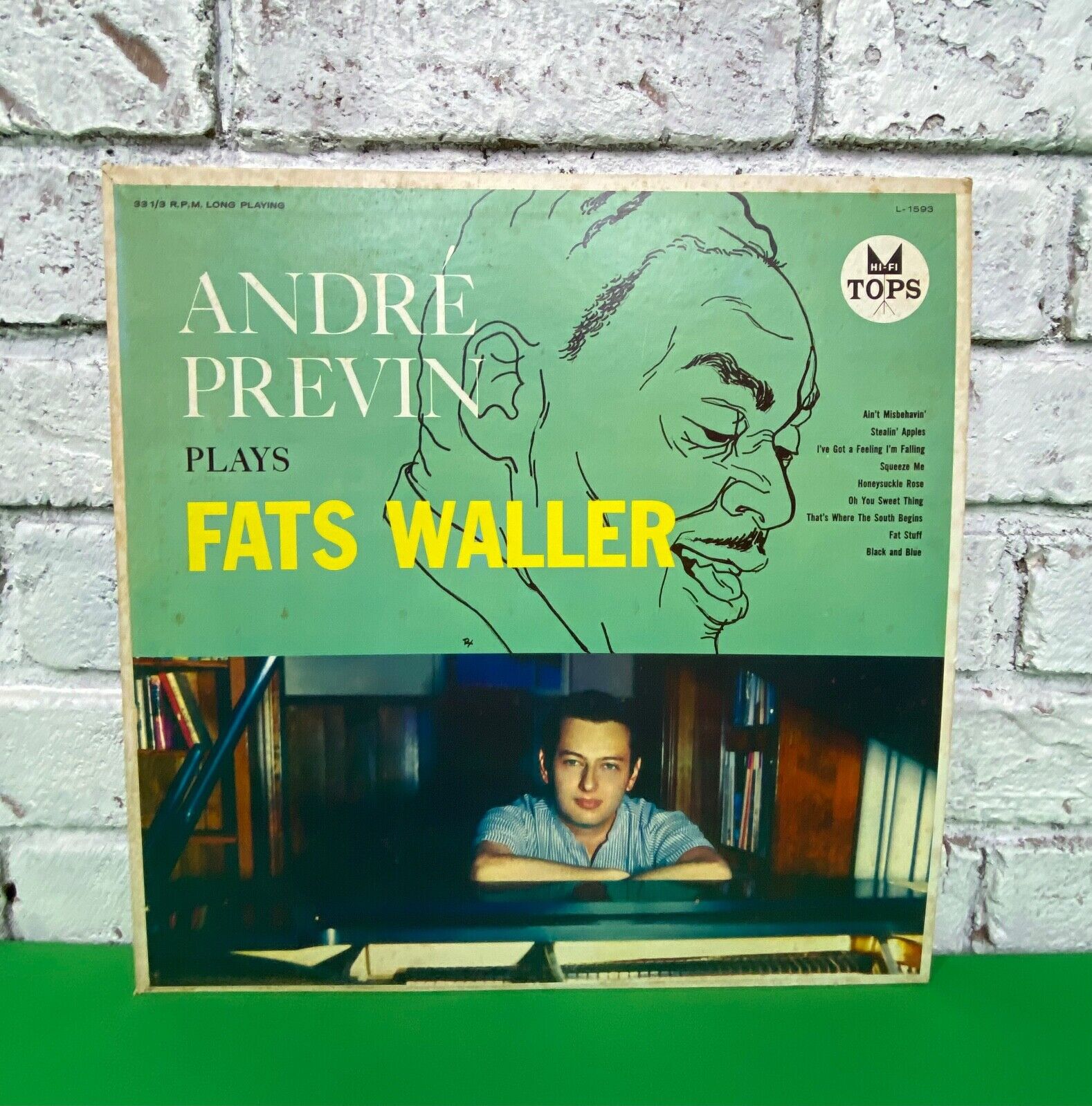 Vintage ANDRE PREVIN Plays Fats Waller TOPS Music Enterprises Inc Jazz Piano LP