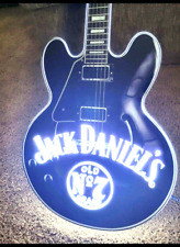 Ultra Rare Jack Daniels Led Guitar Les Paul Bar Light Beer Sign Whiskey Bourbon picture
