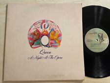Queen A Night At The Opera LP Elektra Embossed 1st Press Bohemian Rhapsody EX picture