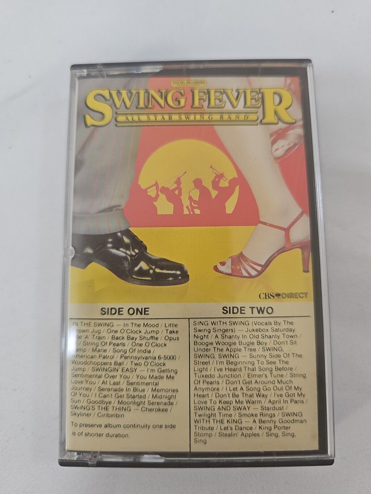 Swing Fever 1982 All Star Swing Band Cassette Tape Very Good Condition Vintage 