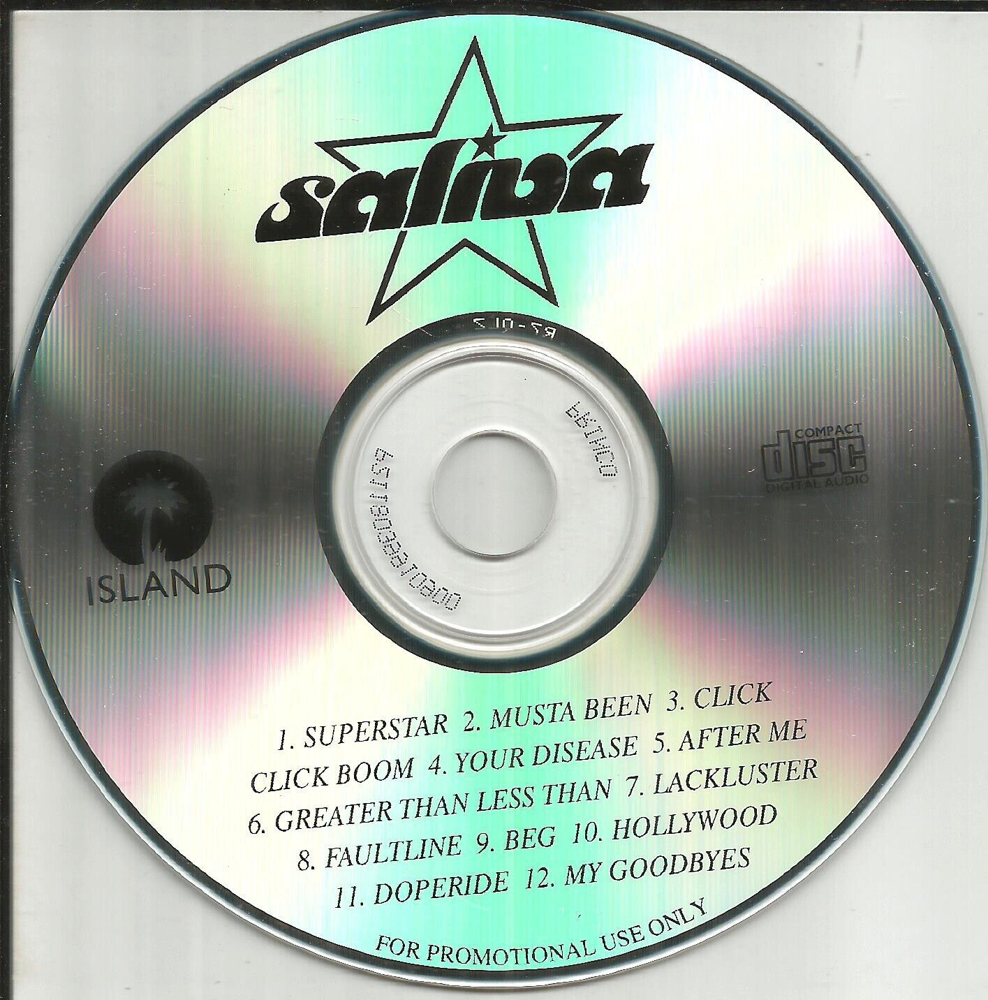 SALIVA Every Six Seconds ULTRA RARE TST PRESS ADVNCE PROMO DJ CD USA 2001 MINT