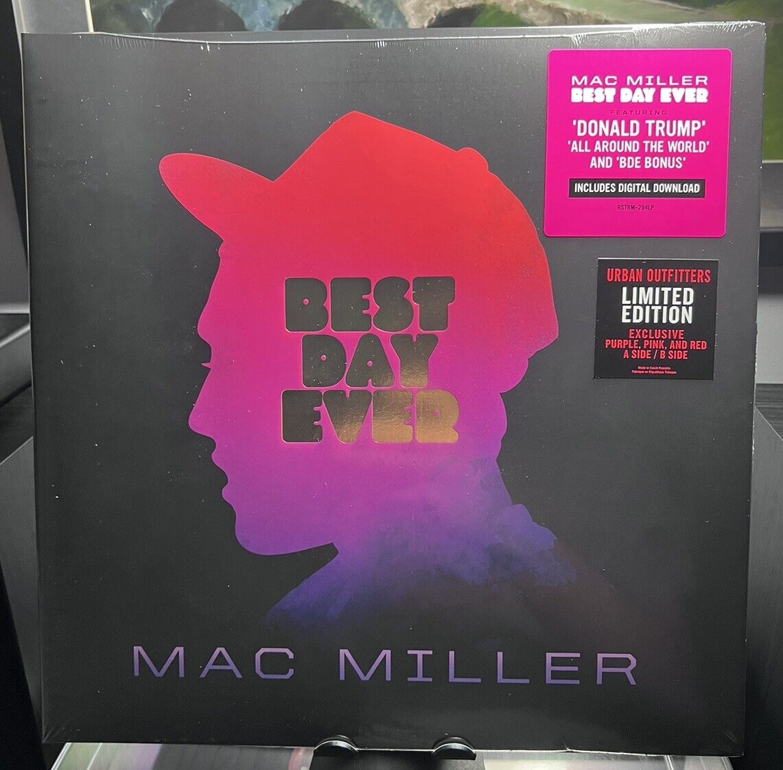 MAC MILLER BEST DAY EVER PURPLE/PINK/RED COLOR VINYL 2X LP UO EXCLUSIVE
