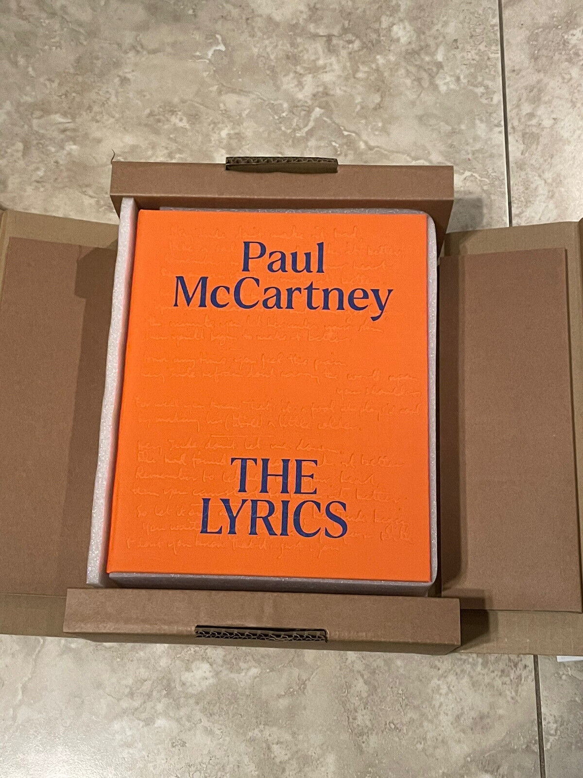 Paul McCartney Signed Book The Lyrics 1956 to the Present Autographed 118/175