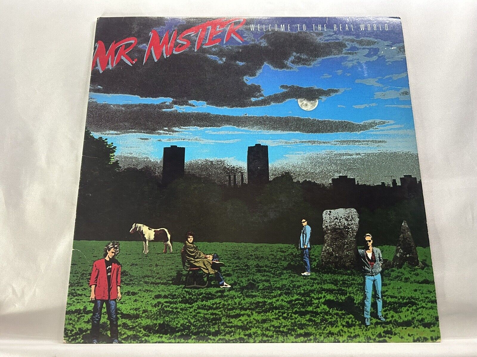 Mr. Mister Welcome To The Real World AFL1 7180 Lyrics Inner 1985 LP Tested NM EX