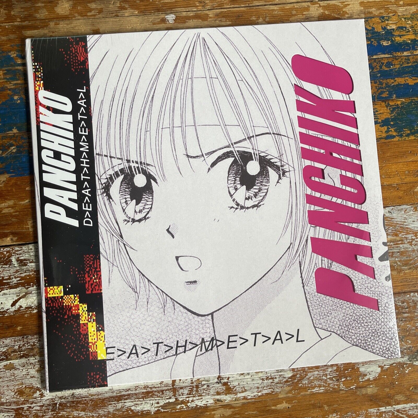 Panchiko - Deathmetal Pink & Cream Vinyl LP RARE Obi 250 LIMITED EDITION