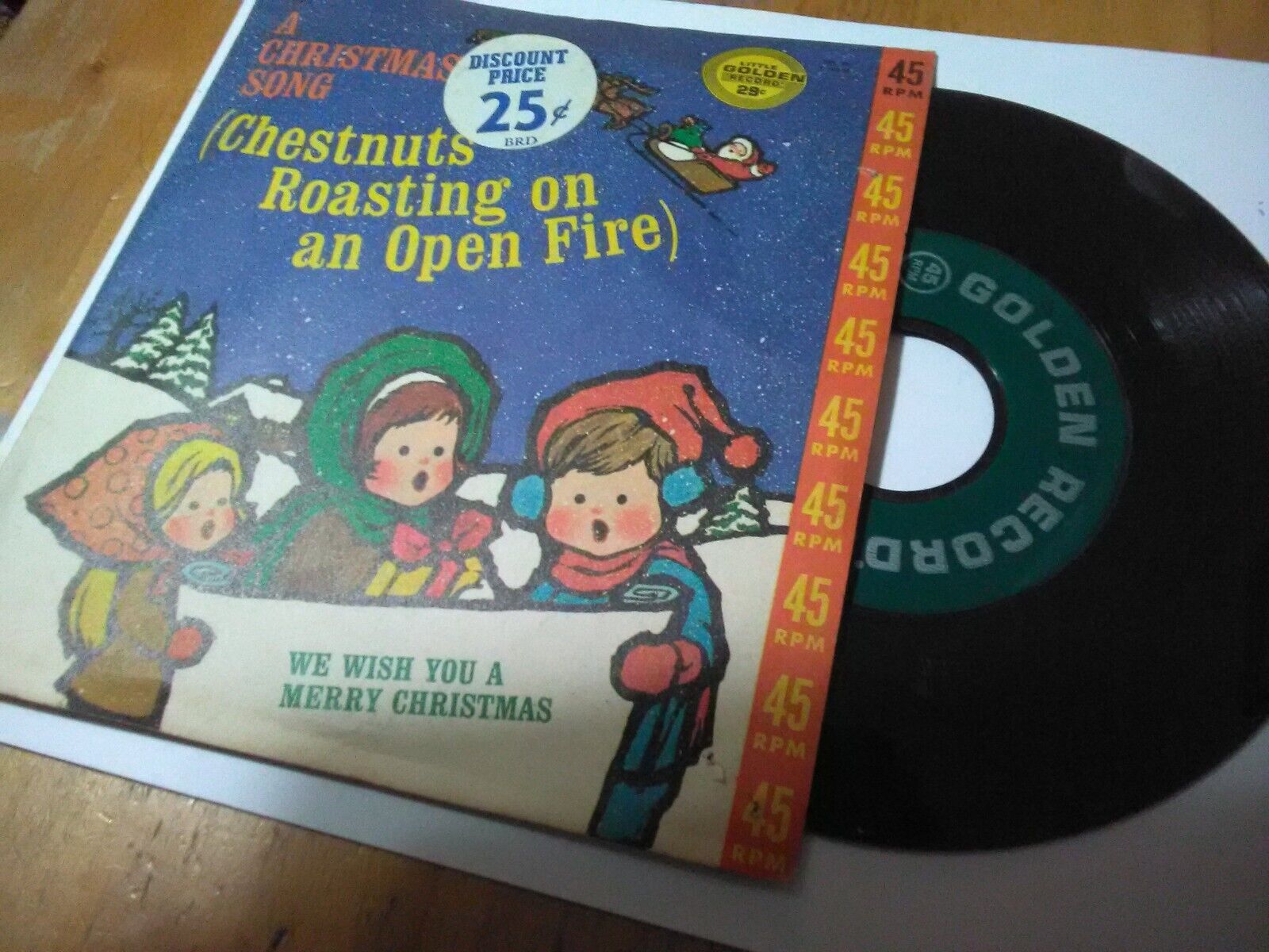 LITTLE GOLDEN RECORD 731 CHRISTMAS SONG (CHESTNUTS ROASTING ON THE FIRE) VTG