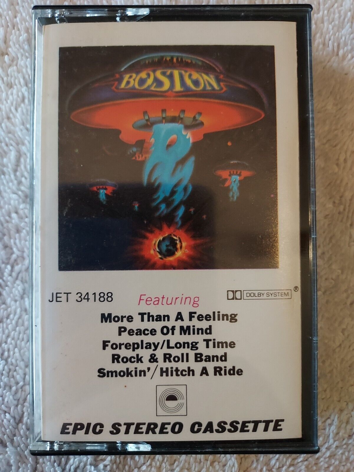 Boston Self-Titled Cassette (1976) Tested  Early Version Without Barcode 