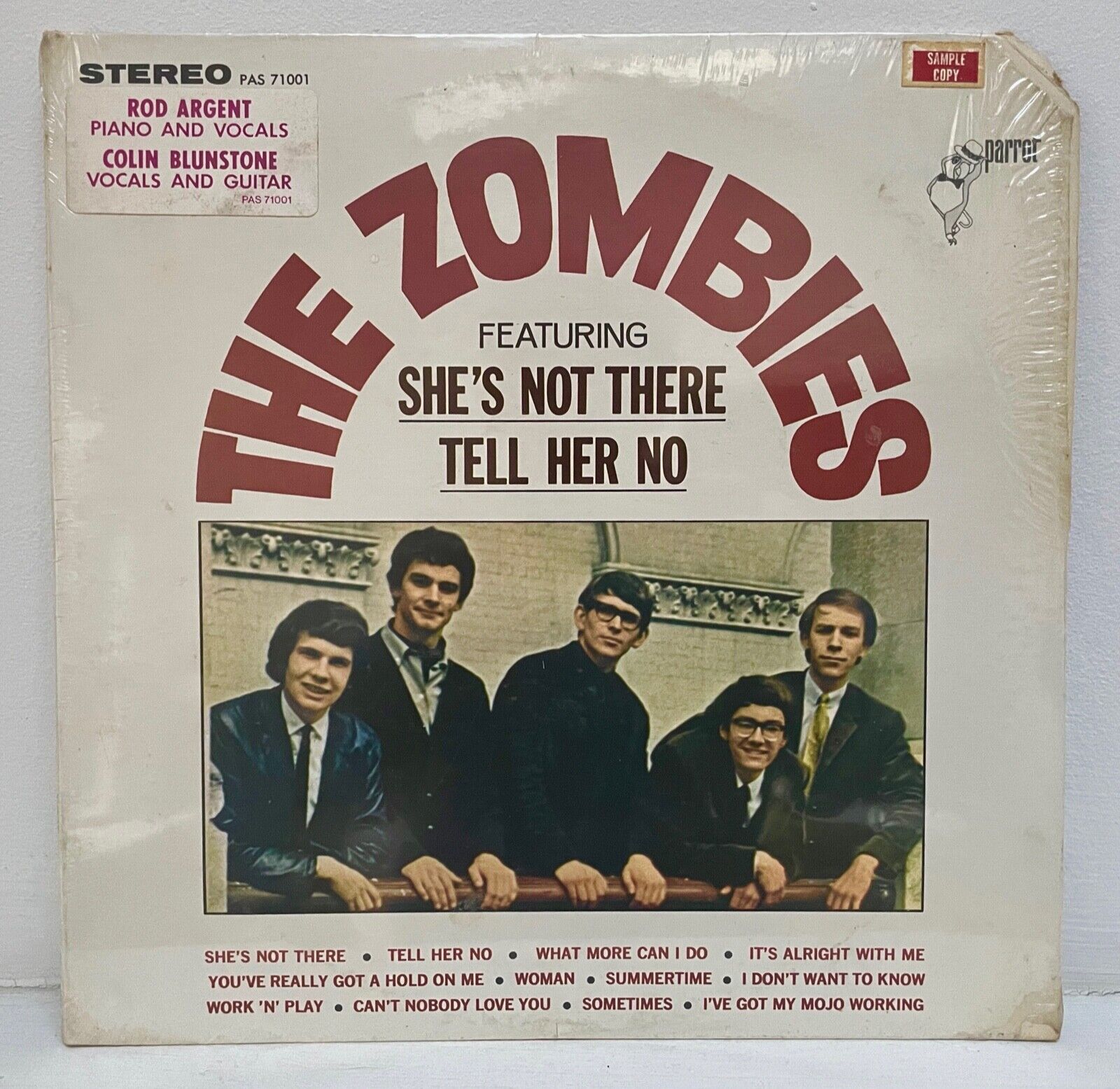 THE ZOMBIES  The Zombies  PARROT PAS 71001 ORIGINAL STEREO LP  SEALED