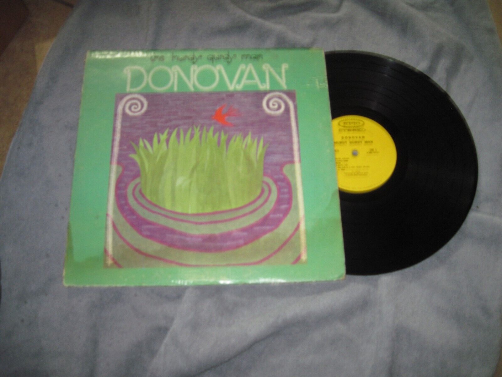 VG- DONOVAN -“THE HURDY GURDY MAN” LP - 1968 ORIGINAL 1st PRESSING EPIC BN 26420
