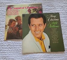 Lot of 2 Vintage Christmas Vinyl picture