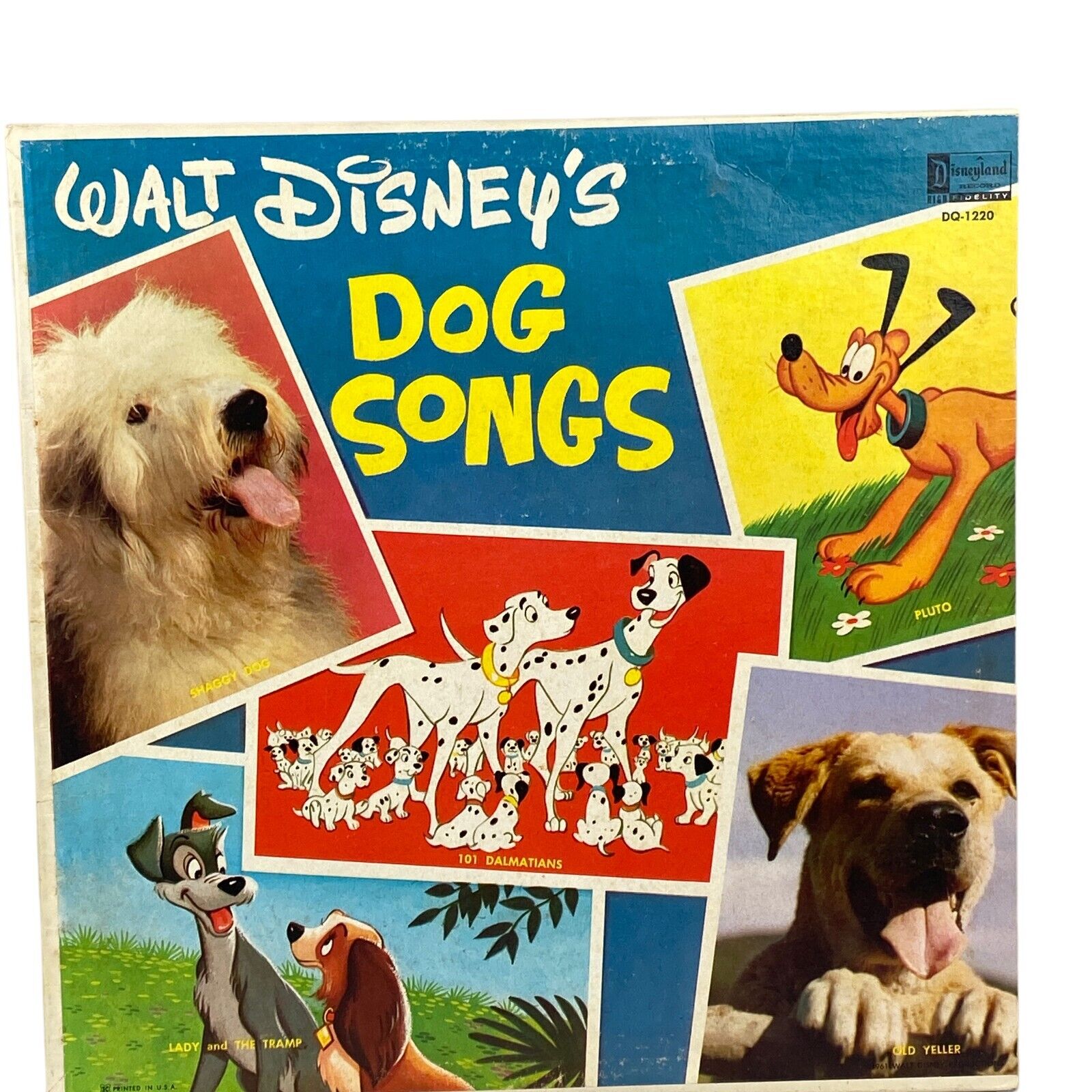 Walt Disney\'s Dog Songs Vinyl Record, Walt Disney Productions 1961