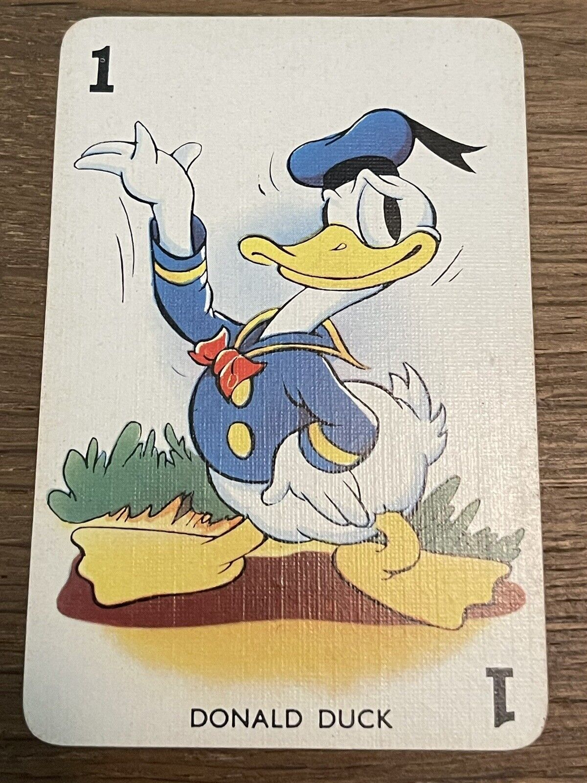 VINTAGE 1938 CASTELL DONALD DUCK SHUFFLED SYMPHONIES CARD AMAZING