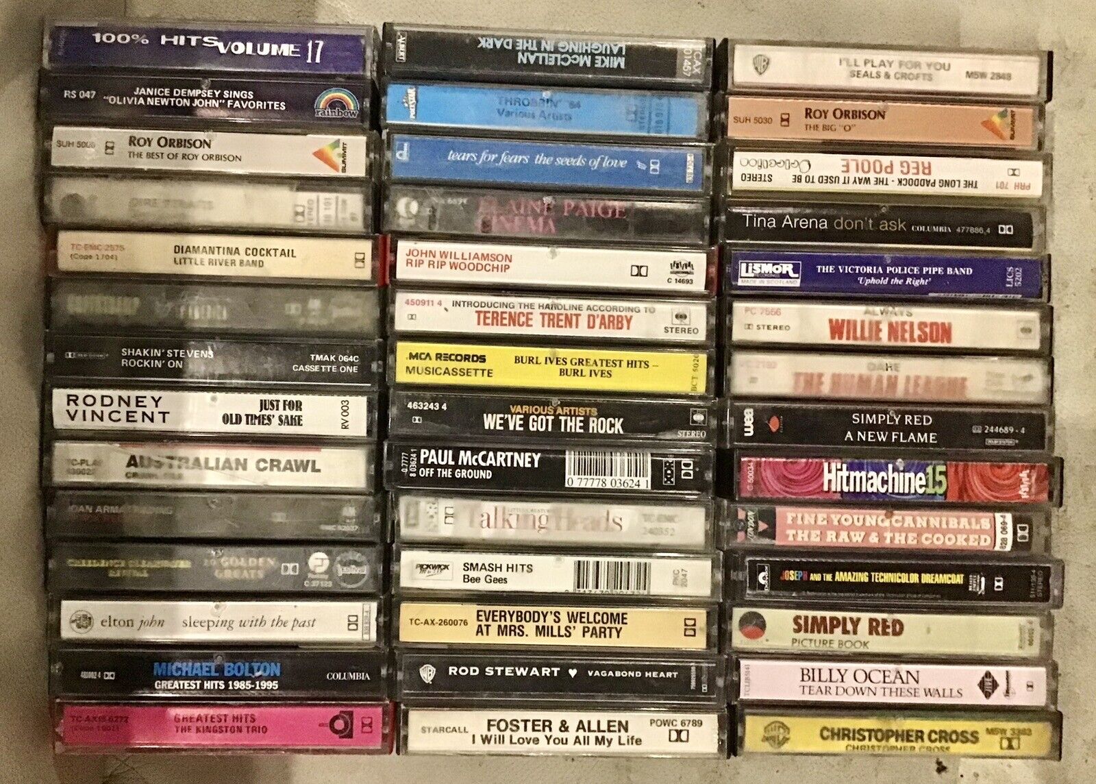 Cassette Tapes Bulk Lot Retro Vintage Music x 42 Lot 201