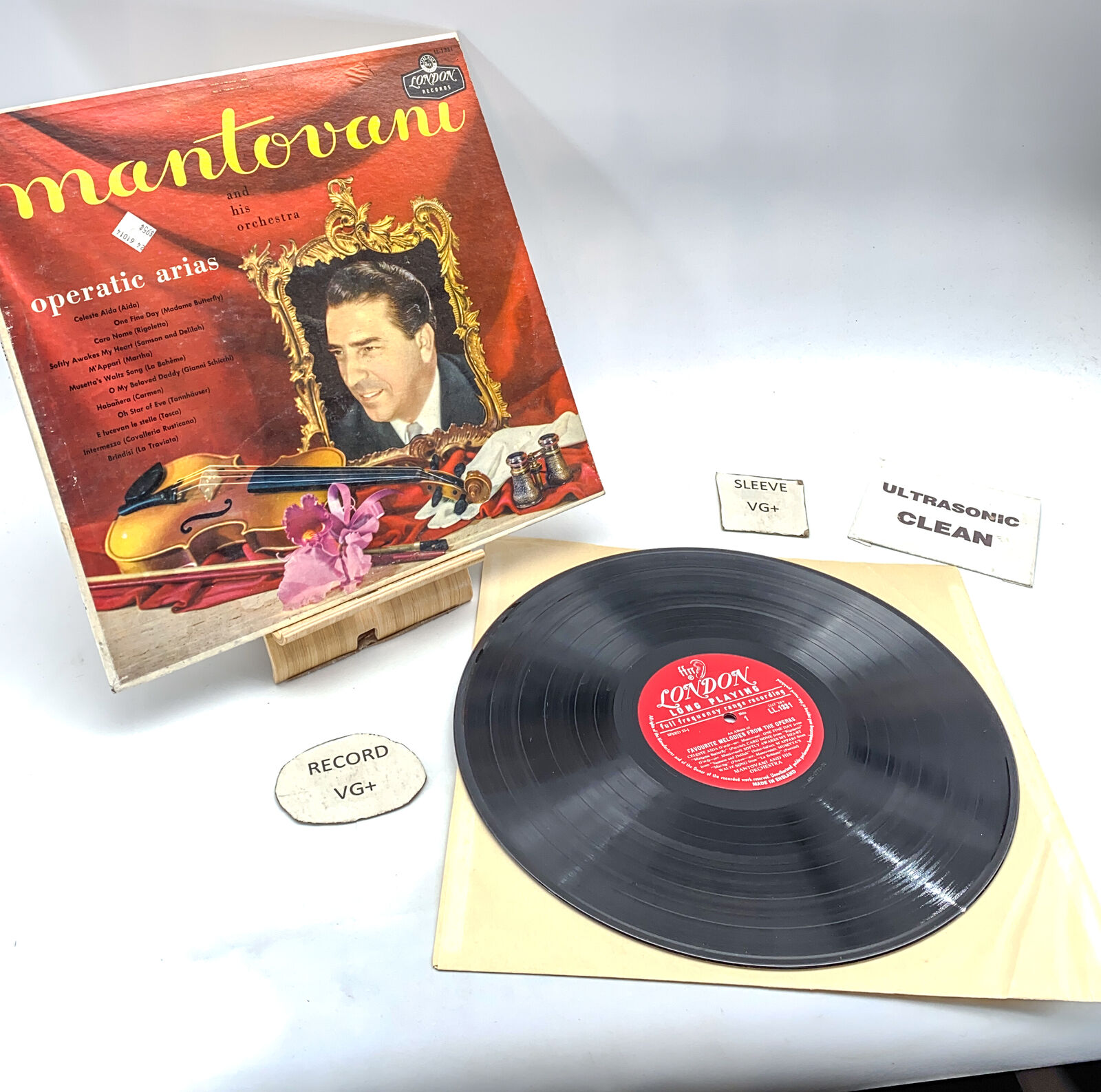 Mantovani And His Orchestra Operatic Arias -  VG+/VG+  LL-1331 Ultrasonic Clean