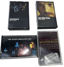 VTG Rock Cassettes Lot Of 4 Van Morrison DOORS HENDRIX picture