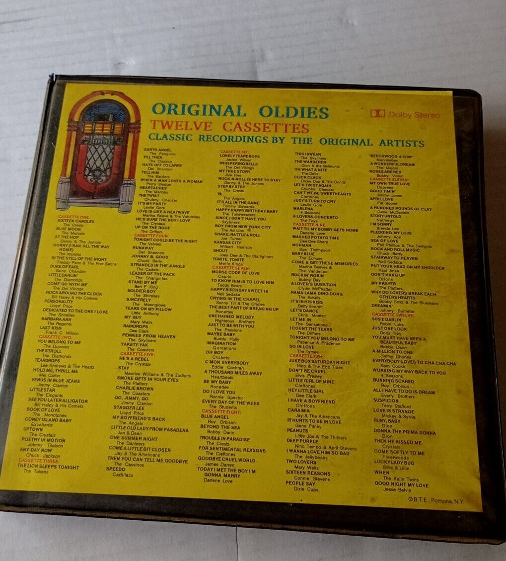 12 Pc Set 50's Original Oldies Classic Recording New Chelsea Records - Pre-Owned