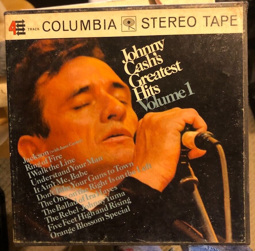 VINTAGE COLUMBIA STEREO TAPE JOHNY CASHS GREATEST HITS VOLUME 1 Reel to Reel