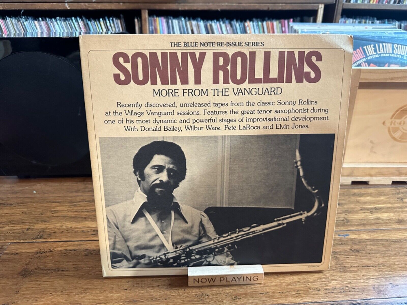 SONNY ROLLINS- MORE FROM THE VANGUARD 2 LP BLUE NOTE BN-LA475-H2 Vinyl- EX SL-VG