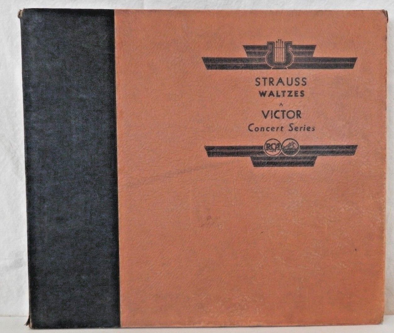 2 Vintage Albums Strauss Waltzes Victor Concert Series & Music of with 5 records