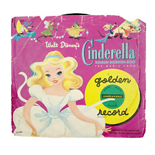 Vintage Disney's Cinderella Book Record 45 Peter Pan Records 1950 picture