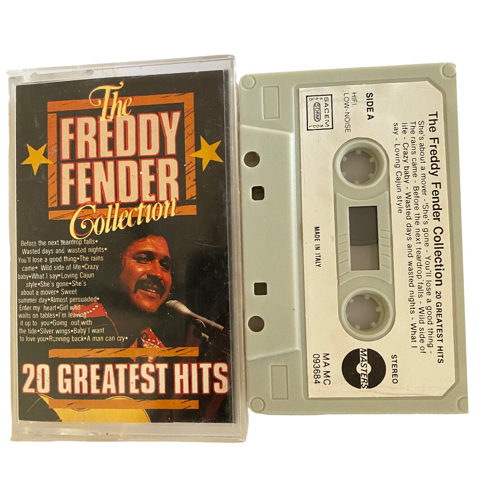 Freddy Fender-Collection 20 Greatest Hits. Cassette Tape. 
