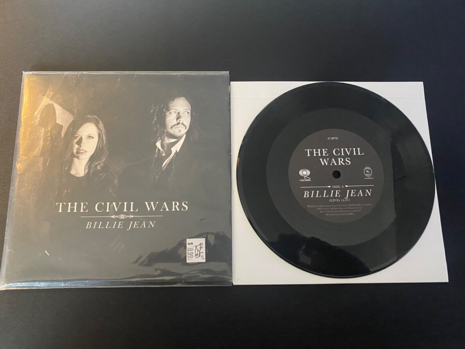 The Civil Wars Record Store Day Billie Jean / Sour Times #892