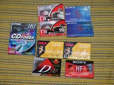 Lot Of 10 Cassette Tapes Maxell UR-90 TDK 11Q D-90 Sony HF RCA  NEW Sealed picture