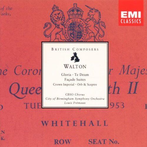William Walton : Walton: Gloria; Te Deum; Facade Suites CD Fast and FREE P & P