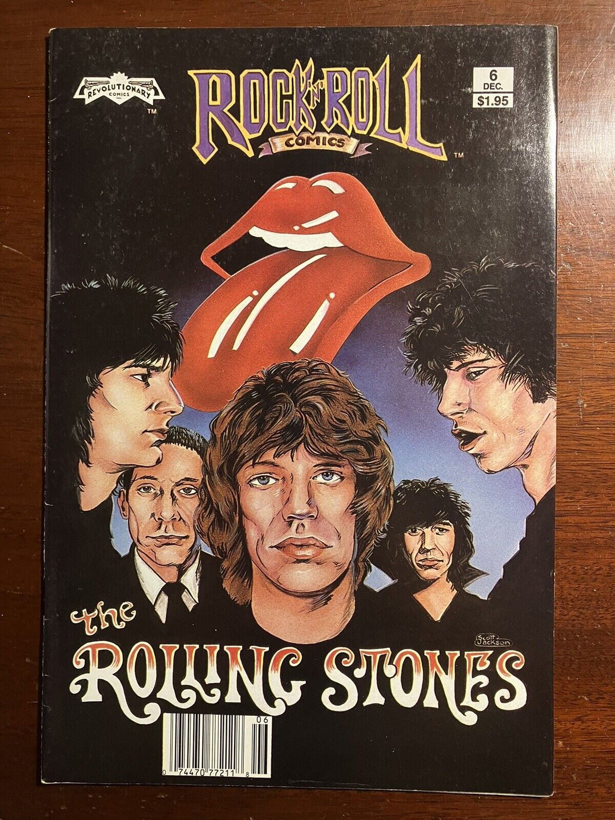 The Rolling Stones #6 Rock 'n' Roll Revolutionary Comic December 1989 2nd Print