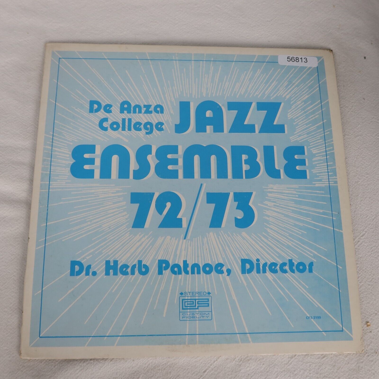 De Anza College Jazz Ensemble 1972 To 1973 LP Vinyl Record Album