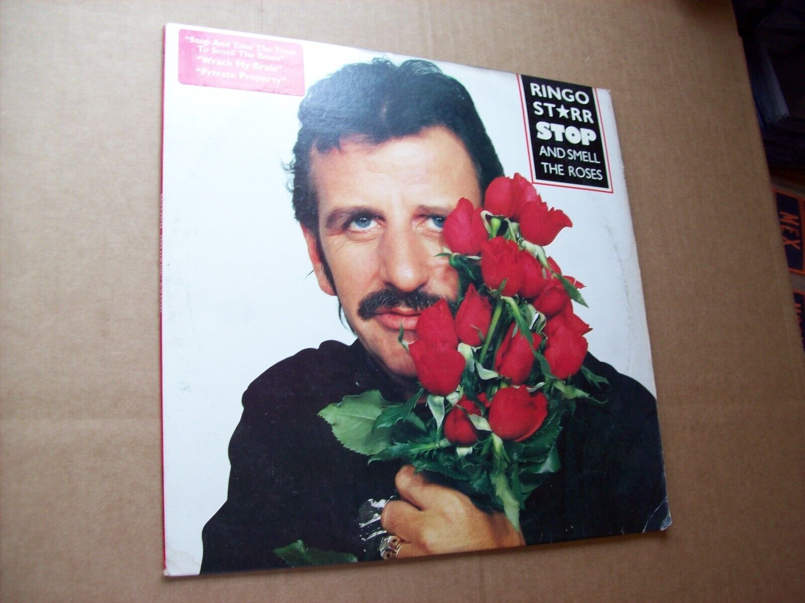 Ringo Starr stop & smell the roses vinyl LP record 1981 Boardwalk Entertainment