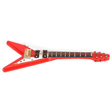 Guitar Dec Miniature Ornaments VShaped Mini Musical Instrument Model Gift Red picture