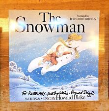 SIGNED BY RAYMOND BRIGGS - THE SNOWMAN VINYL LP + LARGE POSTER picture