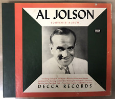 Vintage Al Jolson Vinyl Souvenir Album 1947 Decca Records picture