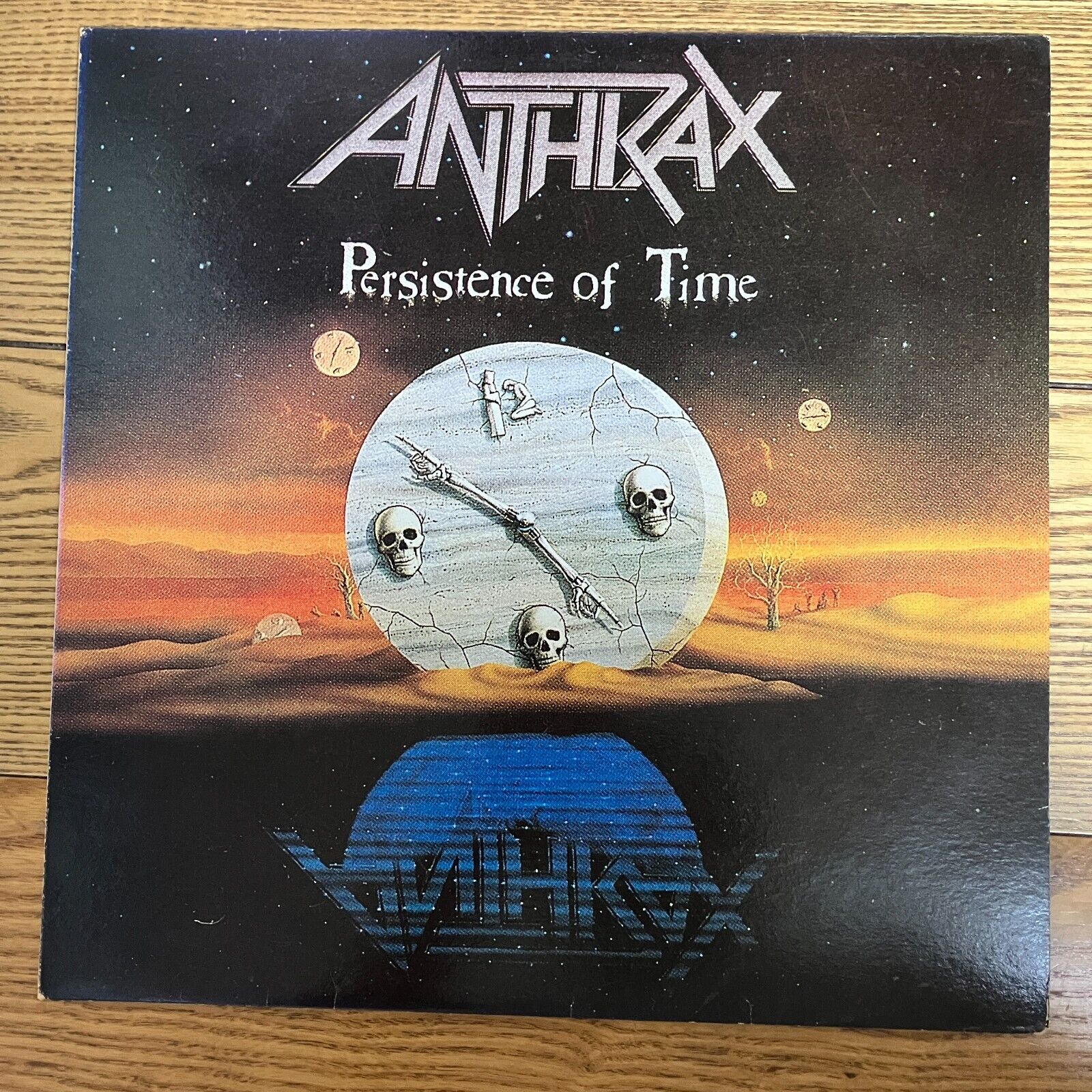 Anthrax - Persistence Of Time 1991 Korea Orig LP Vinyl With Insert