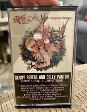 VTG 1984~Kenny Rogers & Dolly Parton🎄Once Upon A  Christmas🎄Cassette Tape picture