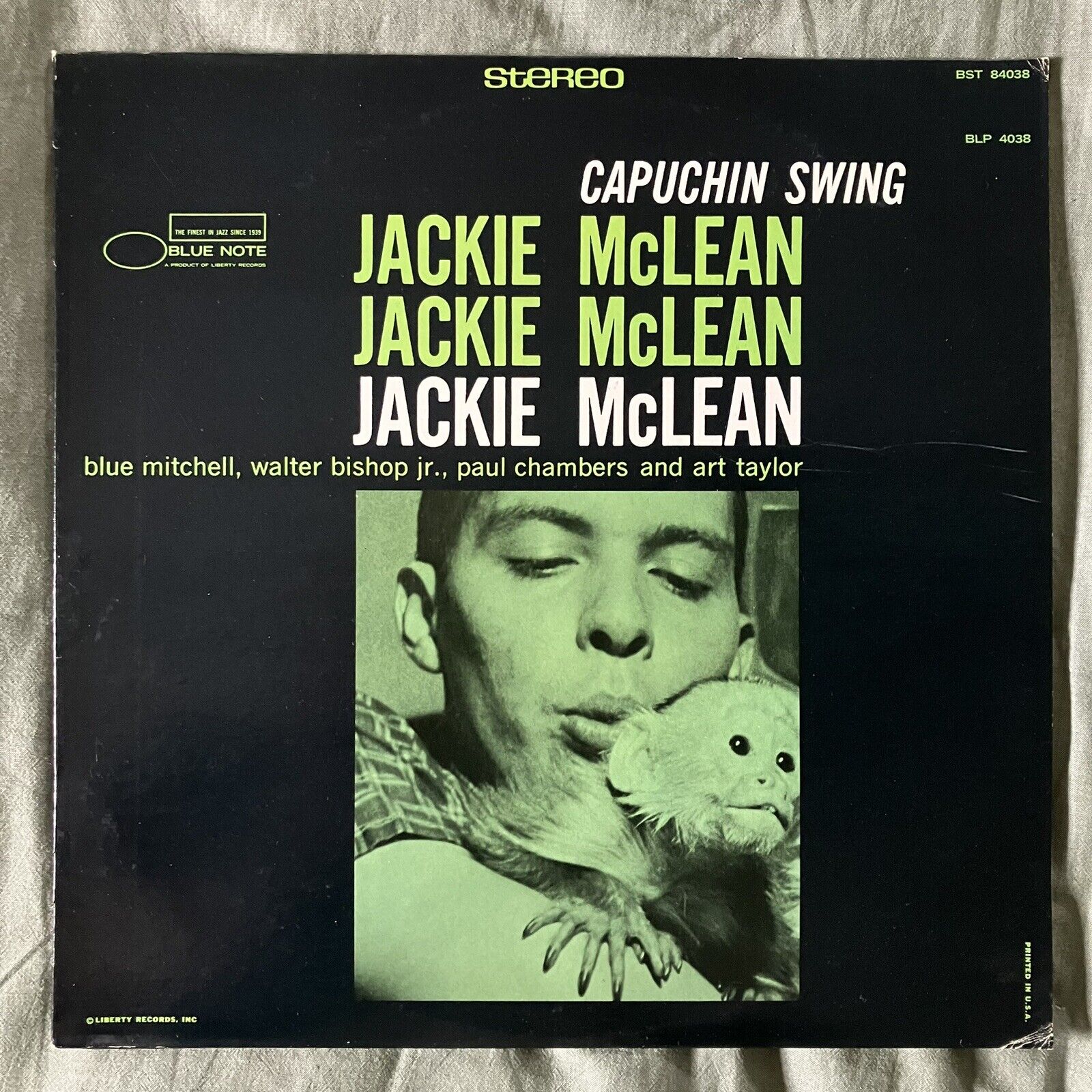 Jackie McLean Capuchin Swing 1973 Stereo Reissue Blue Note Vinyl LP