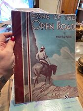 Vintage SONG OF THE OPEN ROAD (COWBOY) Albert Hay Malotte Sheet Music picture