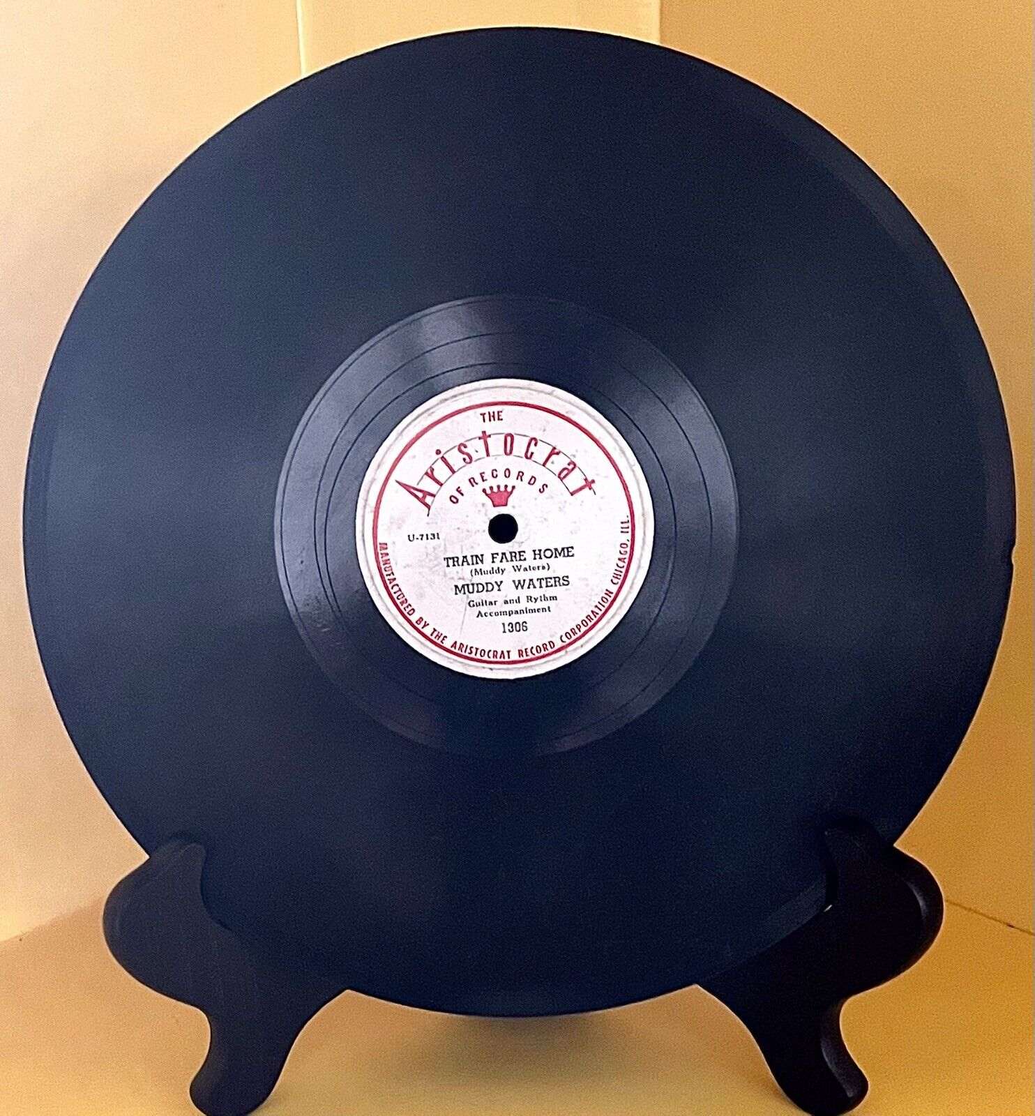 Muddy Waters 10” 78rpm Shellac ARISTOCRAT LABEL “Train Fare Home” # 1306