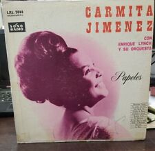 Carmita Jimenez Hand Signed Vintage LP Vinyl Puerto Rico Rare 100% Authentic. picture