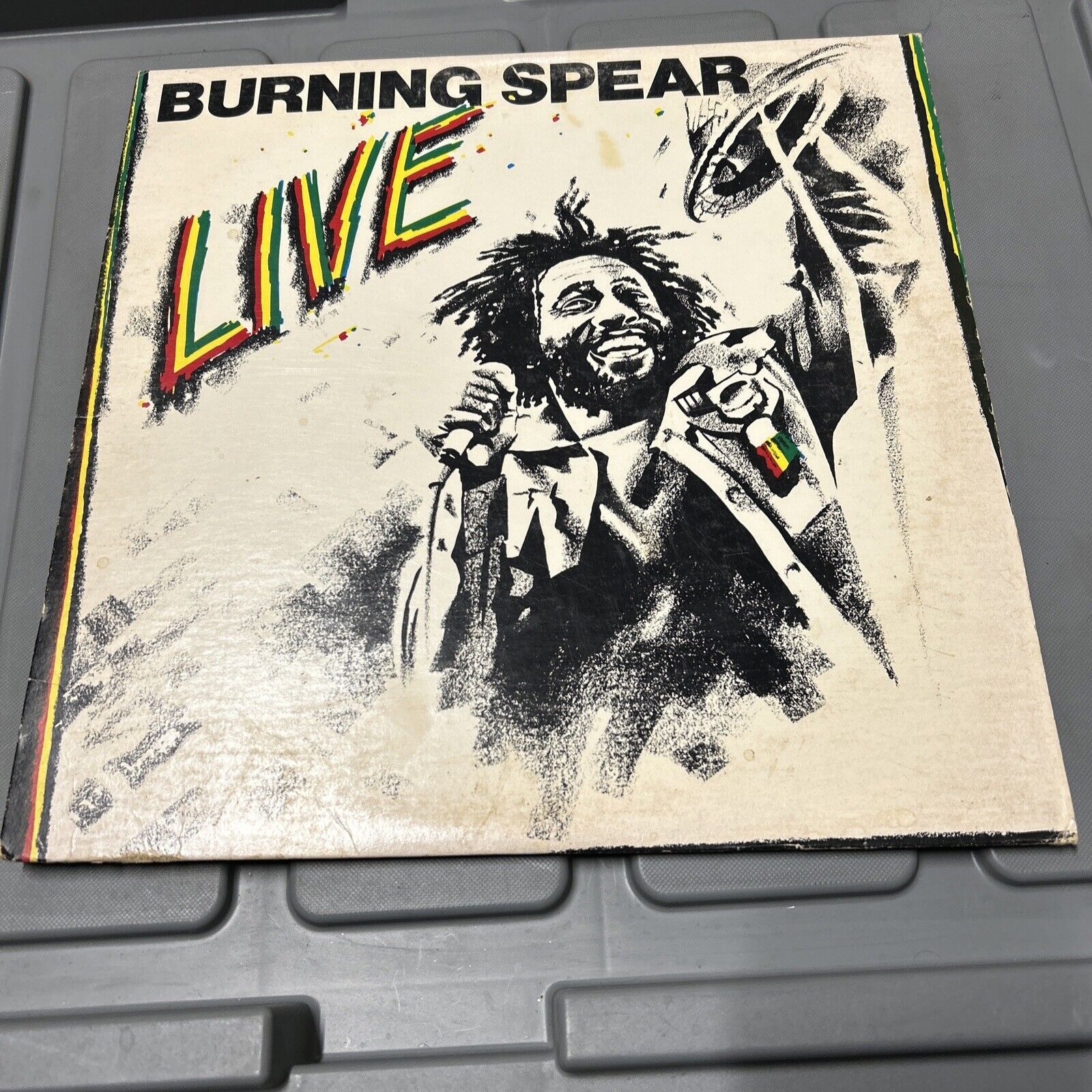 VINTAGE BURNING SPEAR LIVE LP VINYL RECORD SONIC SOUNDS