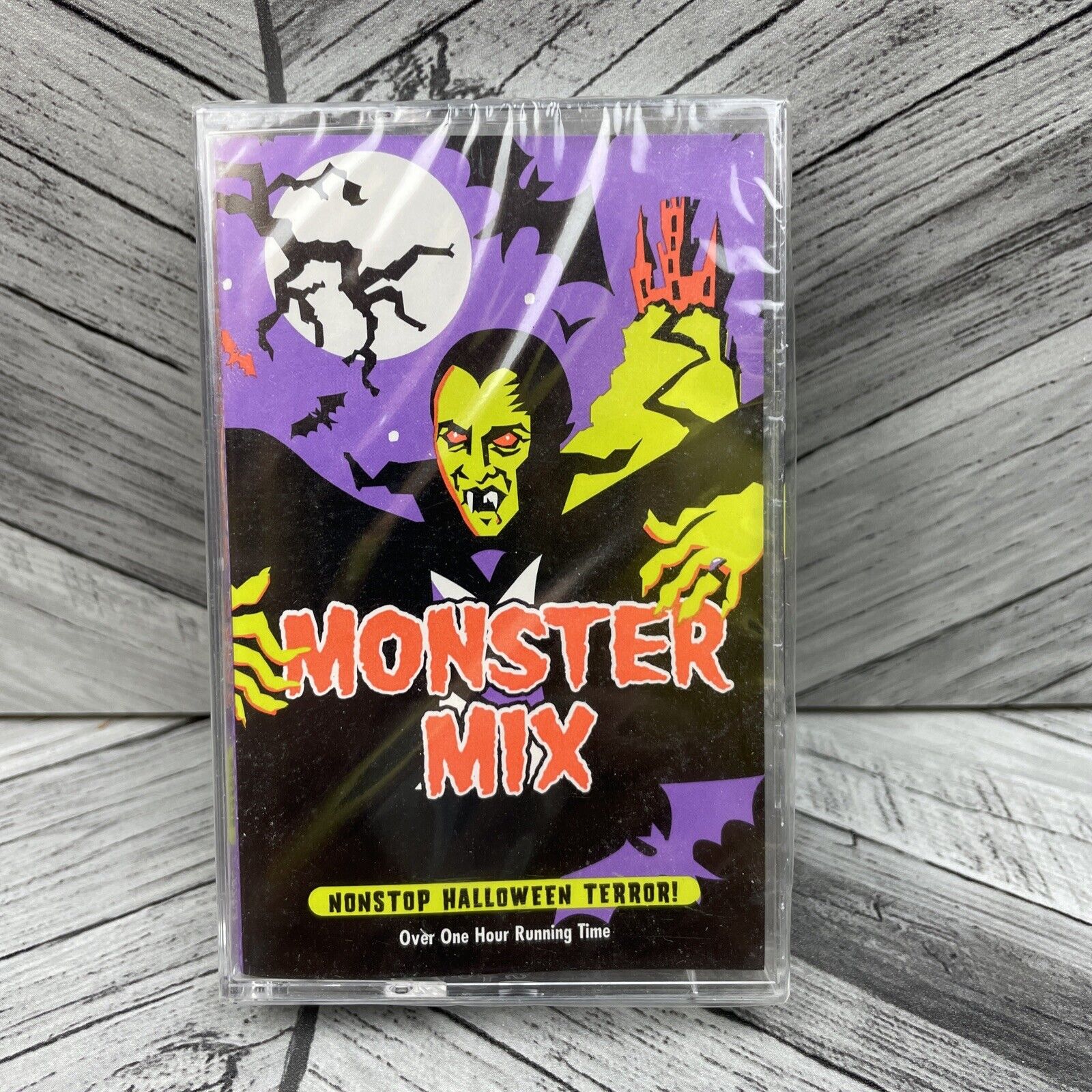 Vintage 1997 NEW Sealed Monster Mix Cassette Tape Halloween Party Ghosts Demon