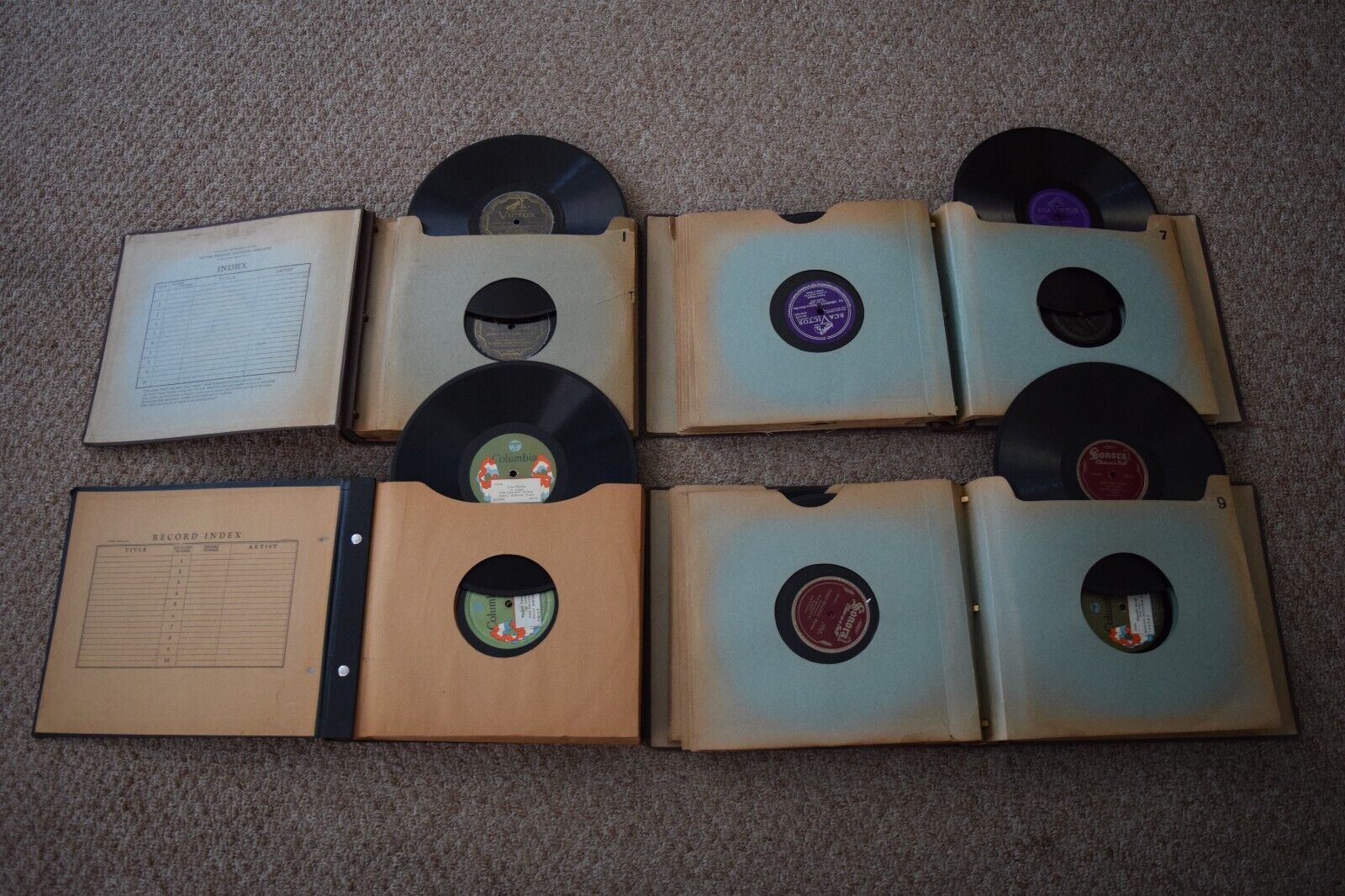 Antique Records containing 4 books of 10 with a total of 40